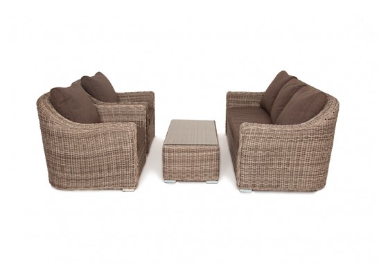 "Фабриция" лаунж-зона из искусственного ротанга, цвет серый в Каменске-Уральском