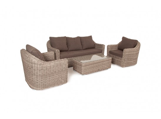 "Фабриция" лаунж-зона из искусственного ротанга, цвет серый в Каменске-Уральском