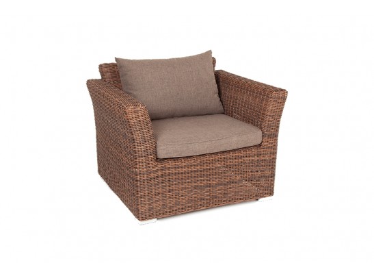 "Капучино" кресло из искусственного ротанга, цвет коричневый в Каменске-Уральском