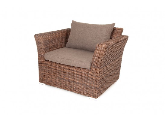 "Капучино" кресло из искусственного ротанга, цвет коричневый в Каменске-Уральском