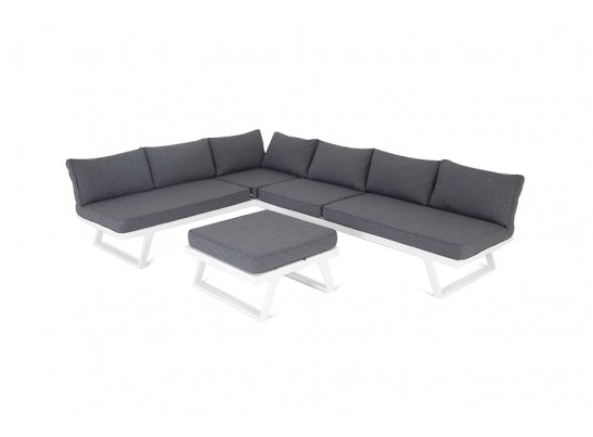"Альпы" комплект-трансформер садовой мебели из алюминия (угловой диван, столик) с подушками в Каменске-Уральском