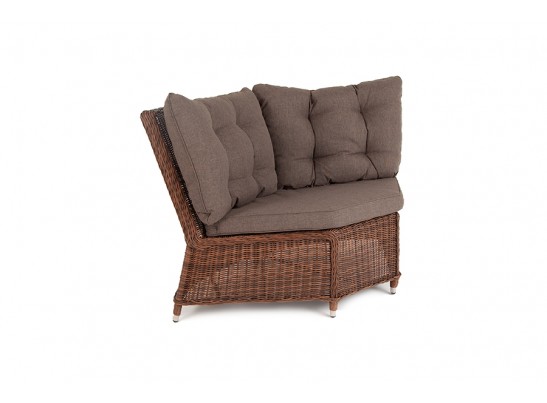 "Бергамо" модульный диван из ротанга, цвет коричневый в Каменске-Уральском