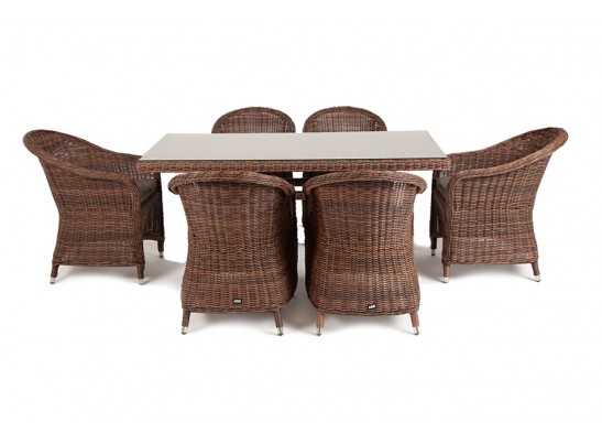 "Эспрессо" обеденная группа плетеная, цвет коричневый в Каменске-Уральском