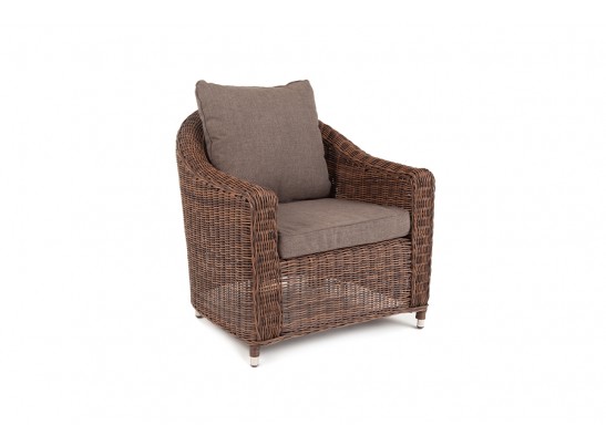 "Кон Панна" кресло из искусственного ротанга, цвет коричневый в Каменске-Уральском