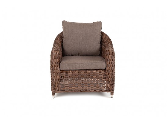 "Кон Панна" кресло из искусственного ротанга, цвет коричневый в Каменске-Уральском