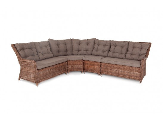 "Бергамо" модульный диван из ротанга, цвет коричневый в Каменске-Уральском