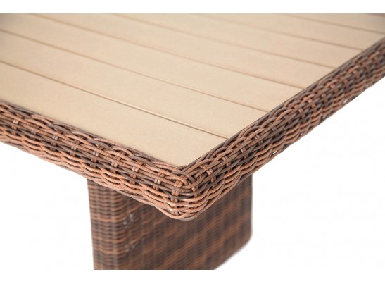 "Бергамо" плетеный обеденный стол, цвет коричневый в Каменске-Уральском