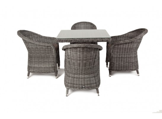 "Фредо" обеденная группа плетеная, цвет графит в Каменске-Уральском