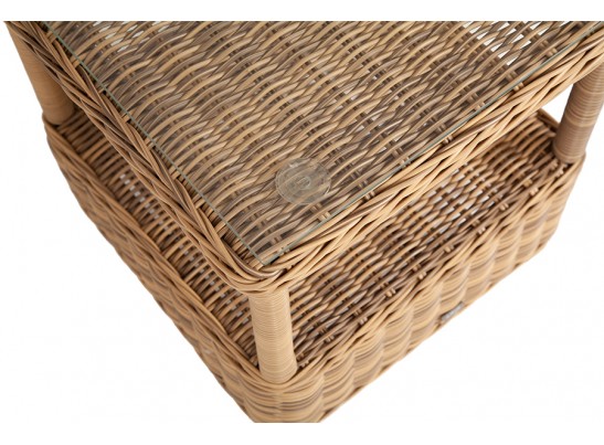 "Форио" столик кофейный из искусственного ротанга, цвет соломенный в Каменске-Уральском