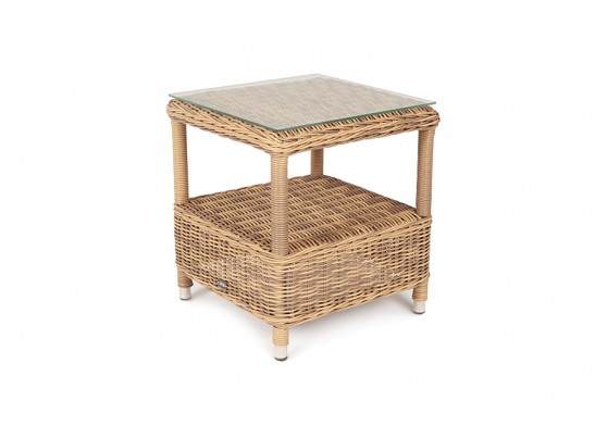 "Форио" столик кофейный из искусственного ротанга, цвет соломенный в Каменске-Уральском