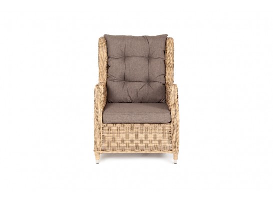 "Форио" кресло раскладное плетеное, цвет соломенный в Каменске-Уральском