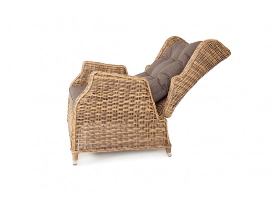 "Форио" кресло раскладное плетеное, цвет соломенный в Каменске-Уральском