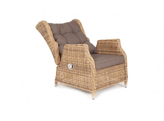 "Форио" кресло раскладное плетеное, цвет соломенный в Каменске-Уральском