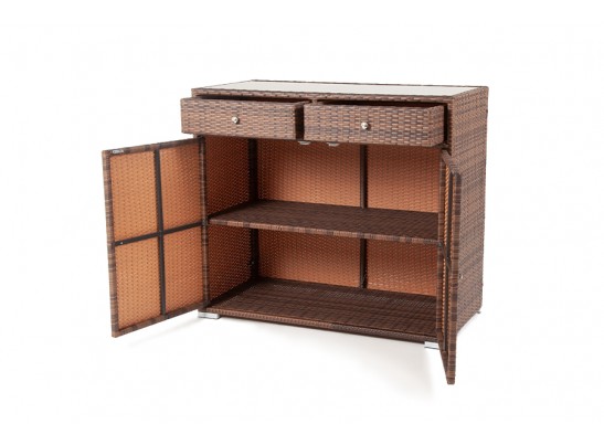 "Мальта" тумба плетеная из искусственного ротанга, цвет коричневый в Каменске-Уральском