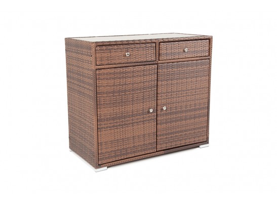 "Мальта" тумба плетеная из искусственного ротанга, цвет коричневый в Каменске-Уральском