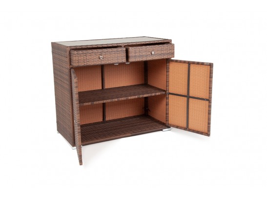 "Мальта" тумба плетеная из искусственного ротанга, цвет коричневый в Каменске-Уральском