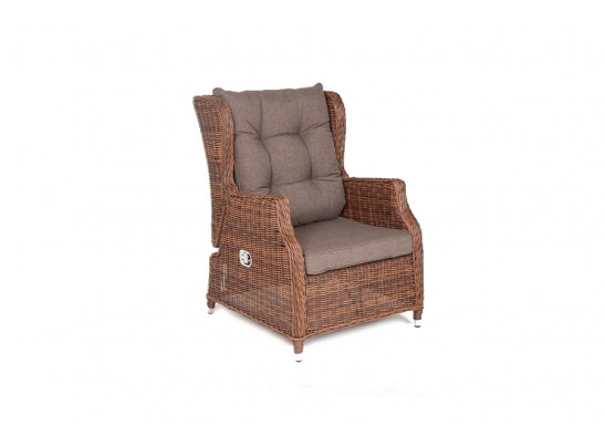 "Форио" кресло раскладное плетеное, цвет коричневый в Каменске-Уральском