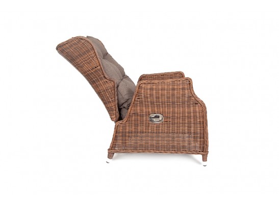 "Форио" кресло раскладное плетеное, цвет коричневый в Каменске-Уральском