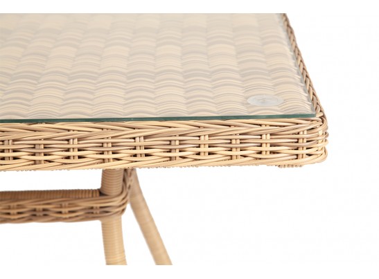 "Айриш" стол плетеный из искусственного ротанга, цвет соломенный в Каменске-Уральском