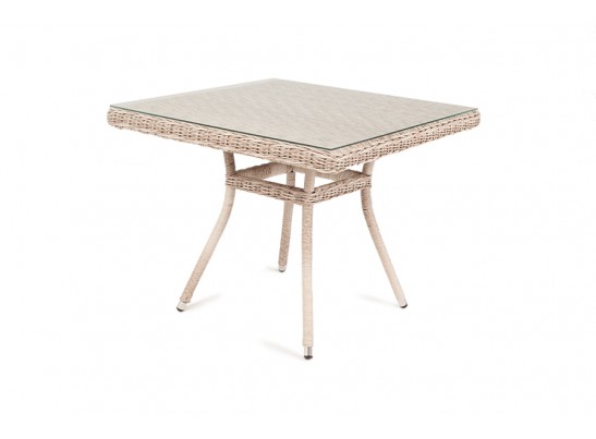 "Айриш" стол плетеный из искусственного ротанга, цвет бежевый в Каменске-Уральском