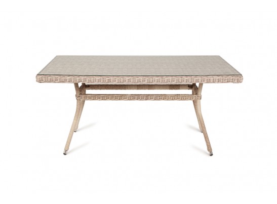 "Латте" плетеный стол из искусственного ротанга 160х90см, цвет бежевый в Каменске-Уральском