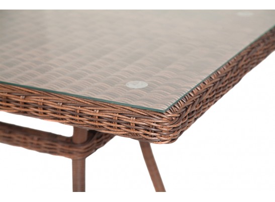 "Латте" плетеный стол из искусственного ротанга 140х80см, цвет коричневый в Каменске-Уральском
