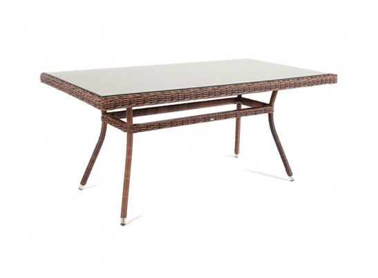 "Латте" плетеный стол из искусственного ротанга 140х80см, цвет коричневый в Каменске-Уральском