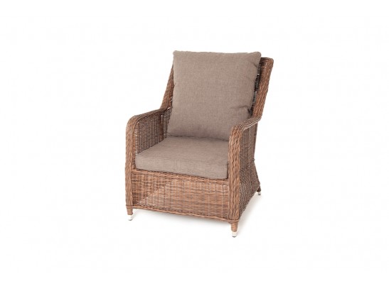 "Гляссе" кресло плетеное из искусственого ротанга, цвет коричневый в Каменске-Уральском
