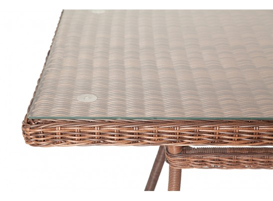 "Латте" плетеный стол из искусственного ротанга 160х90см, цвет коричневый в Каменске-Уральском