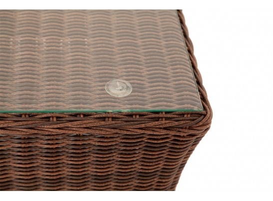 "Капучино" журнальный столик из искусственного ротанга, цвет коричневый в Каменске-Уральском
