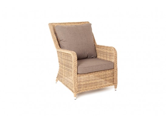 "Гляссе" кресло плетеное из искусственного ротанга, цвет соломенный в Каменске-Уральском