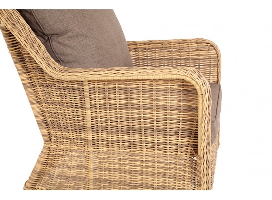 "Гляссе" кресло плетеное из искусственного ротанга, цвет соломенный в Каменске-Уральском