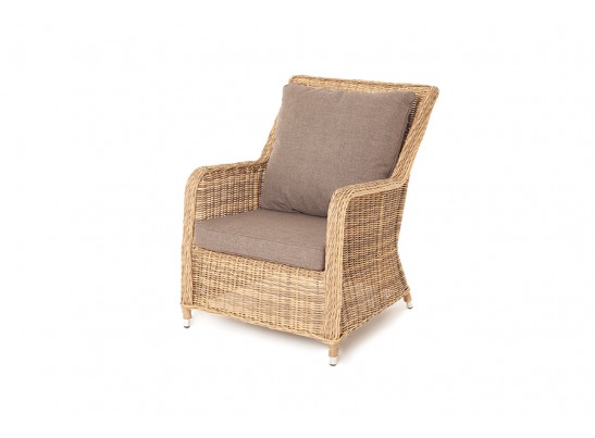 "Гляссе" кресло плетеное из искусственного ротанга, цвет соломенный в Каменске-Уральском