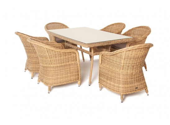 "Эспрессо" обеденная группа плетеная, цвет соломенный в Каменске-Уральском