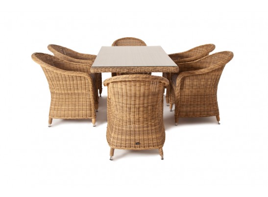 "Эспрессо" обеденная группа плетеная, цвет соломенный в Каменске-Уральском