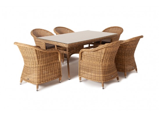 "Эспрессо" обеденная группа плетеная, цвет соломенный в Каменске-Уральском