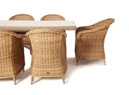 "Эспрессо" обеденная группа плетеная, цвет соломенный в Каменске-Уральском