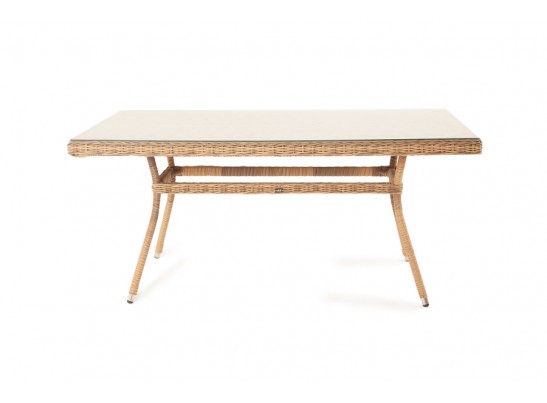 "Латте" плетеный стол из искусственного ротанга 160х90см, цвет соломенный в Каменске-Уральском