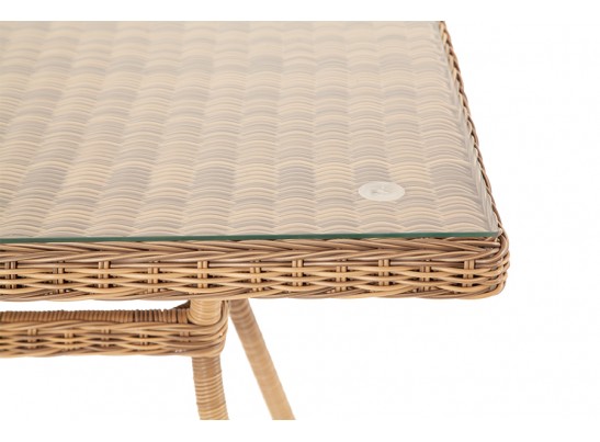 "Латте" плетеный стол из искусственного ротанга 160х90см, цвет соломенный в Каменске-Уральском