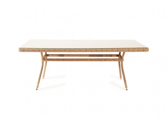 "Латте" плетеный стол из искусственного ротанга 200х90см, цвет соломенный в Каменске-Уральском
