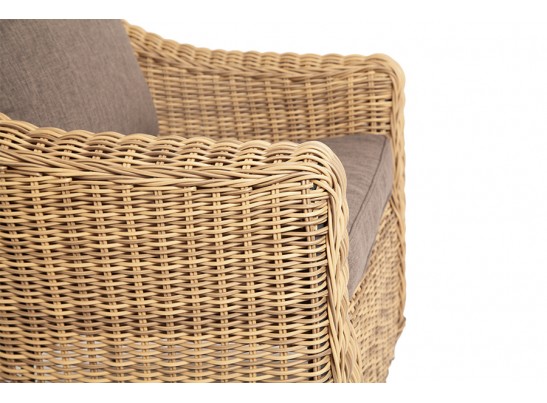 "Кон Панна" кресло из искусственного ротанга, цвет соломенный в Каменске-Уральском