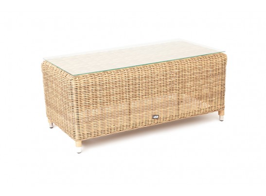 "Кон Панна" столик журнальный из искусственного ротанга, цвет соломенный в Каменске-Уральском