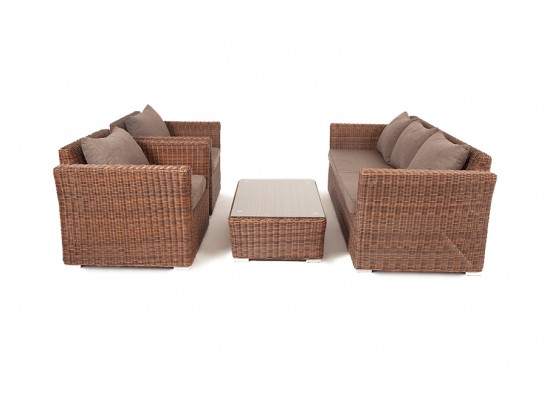 "Капучино" лаунж-зона из искусственного ротанга, цвет коричневый в Каменске-Уральском