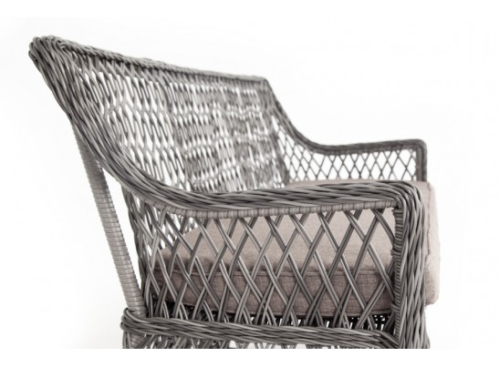 "Латте" диван двухместный из искусственного ротанга, цвет графит в Каменске-Уральском