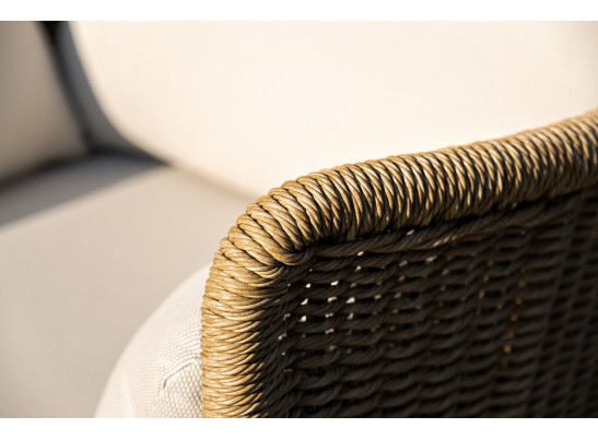 "Аликанте" лаунж-зона из искусственного ротанга, цвет соломенный в Каменске-Уральском
