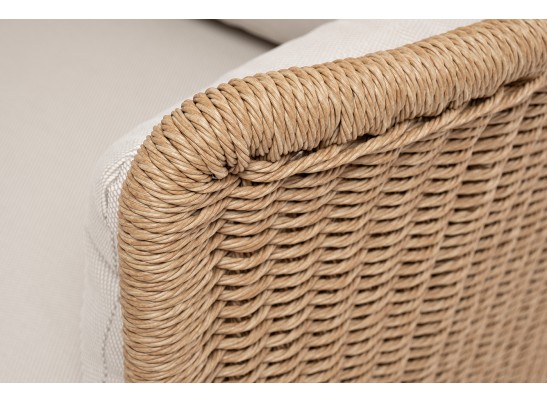 "Аликанте" лаунж-зона из искусственного ротанга, цвет соломенный в Каменске-Уральском