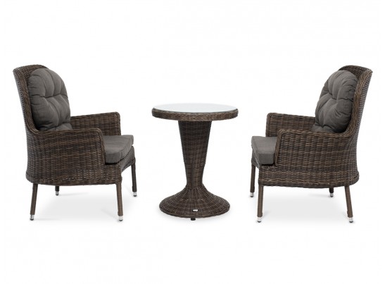 "Алиса" кофейный комплект из искусственного ротанга, цвет коричневый в Каменске-Уральском