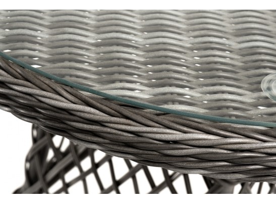 "Алиса" кофейный комплект из искусственного ротанга, цвет графит в Каменске-Уральском