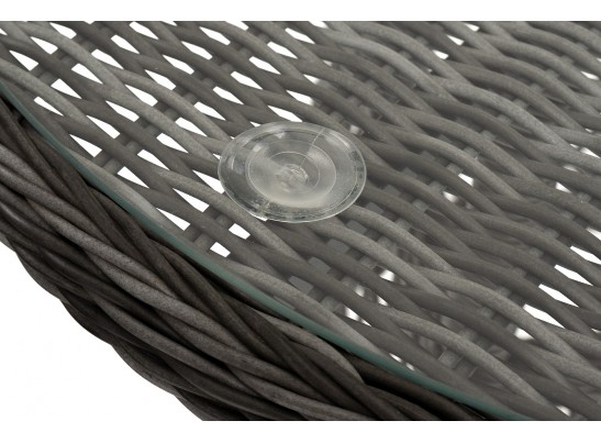 "Алиса" кофейный комплект из искусственного ротанга, цвет графит в Каменске-Уральском