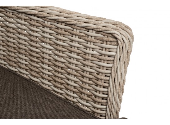 "Алиса" кресло плетеное, цвет бежевый с подушками в Каменске-Уральском